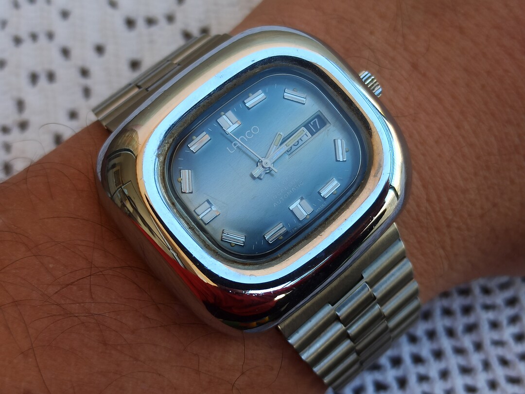 LANCO Swiss Made Vintage Automatic Watch 25 Jewels Watch LANCO Swiss Watch Incabloc Mechanical Watch Vintage Watch Men s Wrist Watches Etsy UK