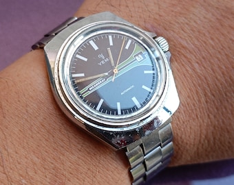 YEMA Meangraf Automatikuhr, Mechanische Uhr, Vintage Automatikuhr, YEMA Uhr, Retro Mechanische Uhr, Französische Uhr