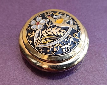 Brass Vintage Pill Box With Enamelled Fish Top - Etsy Australia