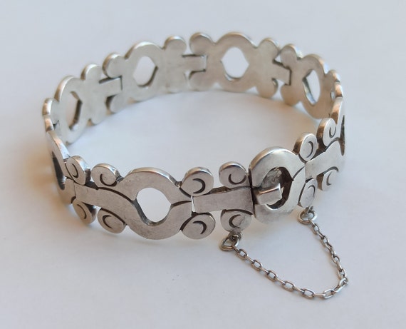 Handmade Silver Bracelet, Sterling Silver Bracele… - image 1