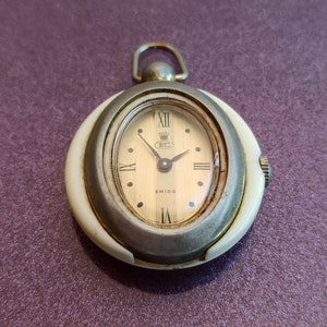 E SWISS Pocket Watch, Vintage Watch Pendant, Hand Manual Winding, Mechanical Watch, Vintage Pocket Watch, Pendant Watch, Swiss Made