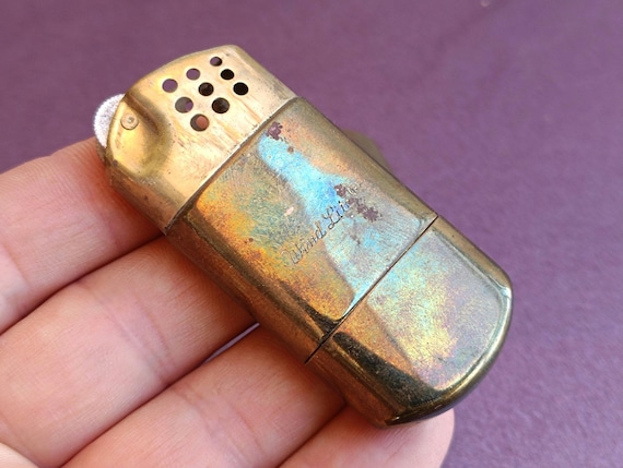 WIND LITE 真鍮ガソリンライター、オイルライター、液体ライター 