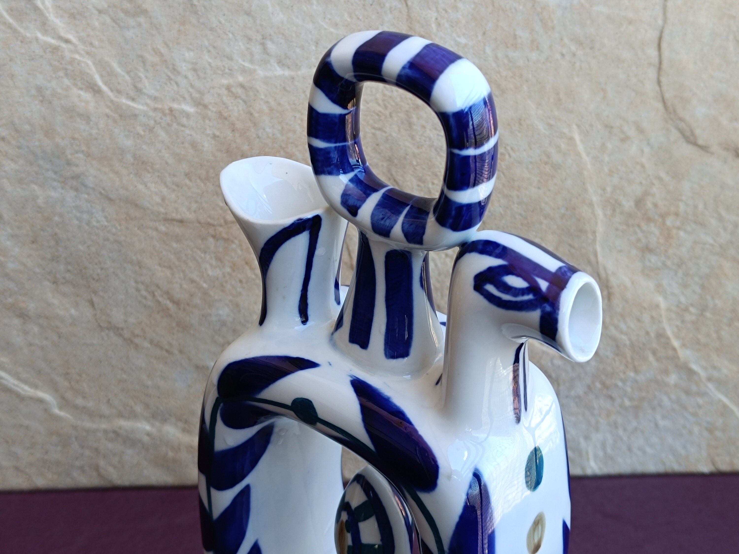 1950 Sargadelos RARE Porcelain Vase, Vintage Sargadelos