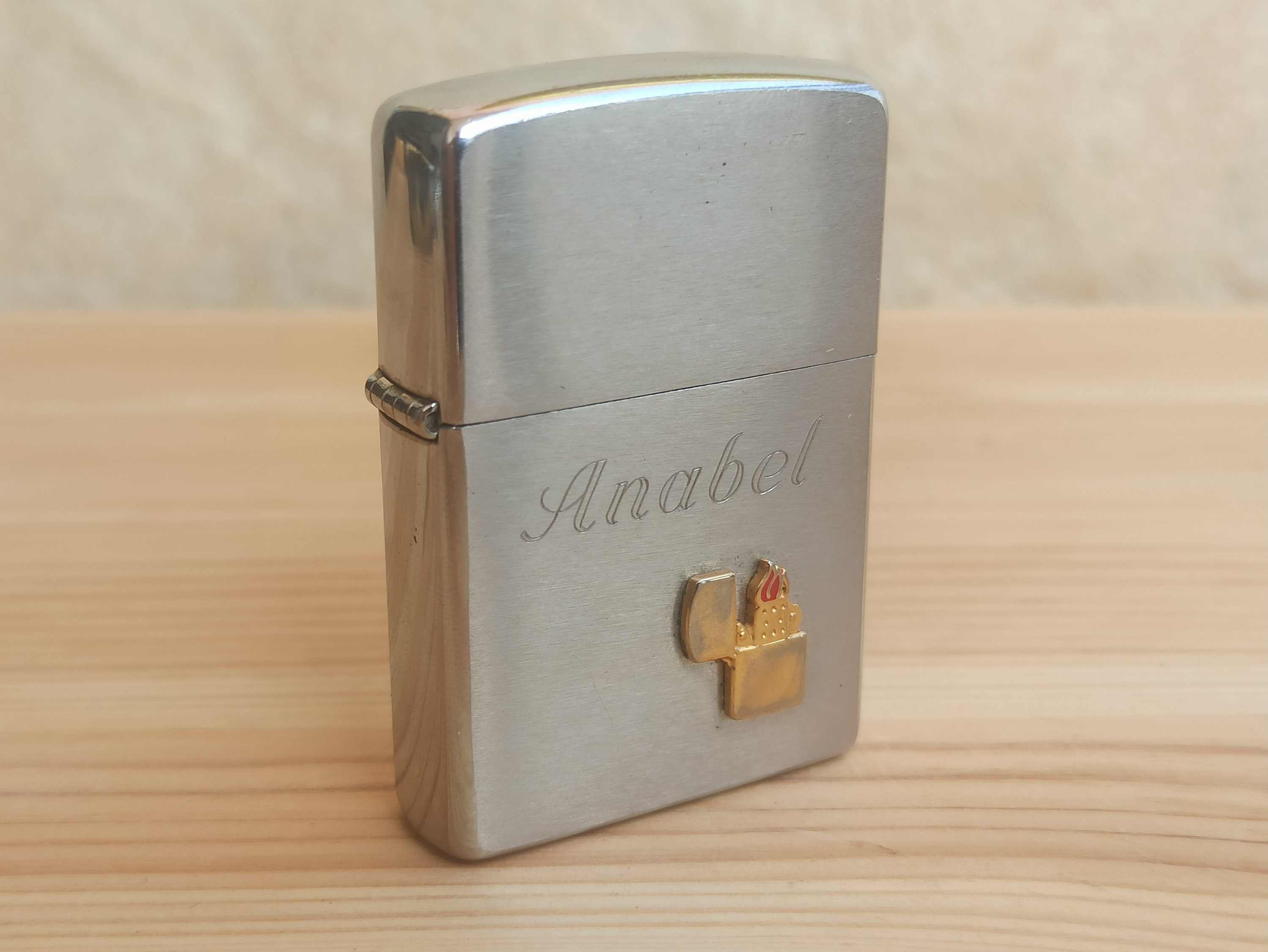 Antiguo Plateado Zippo Mechero Lighter Gas Mechero de Benzina Encendedor  Ee.uu.