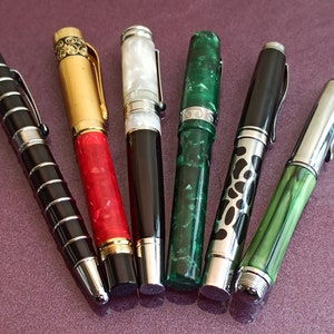 6er Set Iridium Point Füllfederhalter, Gold filled Füllfederhalter, Vintage Füllfederhalter, Füllfederhalter, Antiker Stift, Alter Deutschland Füllfederhalter