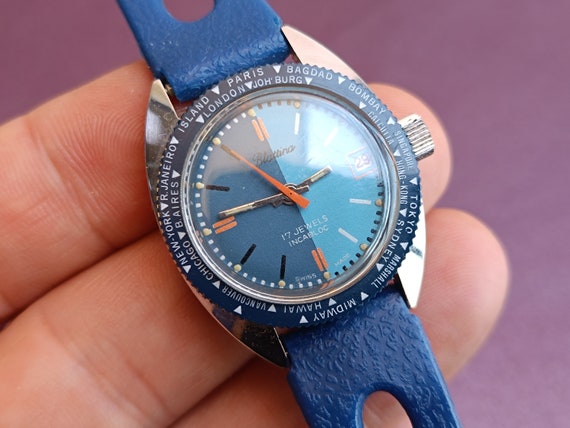 1980s BLATTINA 17 Rubis Swiss Mechanical Watch, Vinta… - Gem