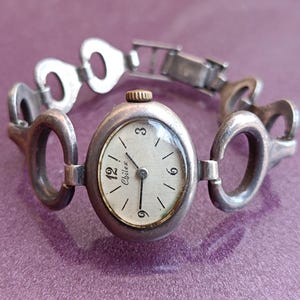 800 Silver Chilex Mechanical Watch, 800 Silver Watch, Silver Watch, Mechanical Watch, Vintage Silver Clock, Old Watch, Retro Watch