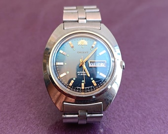 1980年代 ORIENT 21 Jewels 自動巻き時計、ヴィンテージ機械式時計 