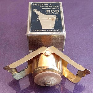 Former ROD Automatic Cork For Champagne Bottles. 1930-1950s, Vintage Bouchon A Champagne ROD, Bottle Stopper, Made in France, Depose France