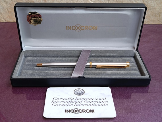 24KゴールドフィルドINOXCROMボールペン、ボールペン、ヴィンテージ