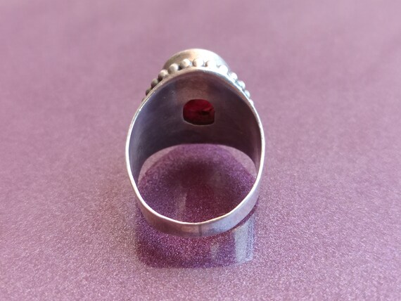 Ruby 925 Silver Ring, Ruby Silver Ring Silver, Si… - image 4