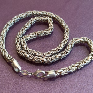 Collar de cola de zorra de plata 925, cadena de plata de ley, collar de cola de zorra de plata de ley, cadena de cola de zorra de plata, collar de plata