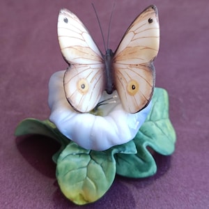 ROYAL KENT Butterfly Porcelain Figure, Handmade Butterfly Figurine, Porcelain Butterfly, Butterfly Figurine, Ceramic Butterfly, Taiwan