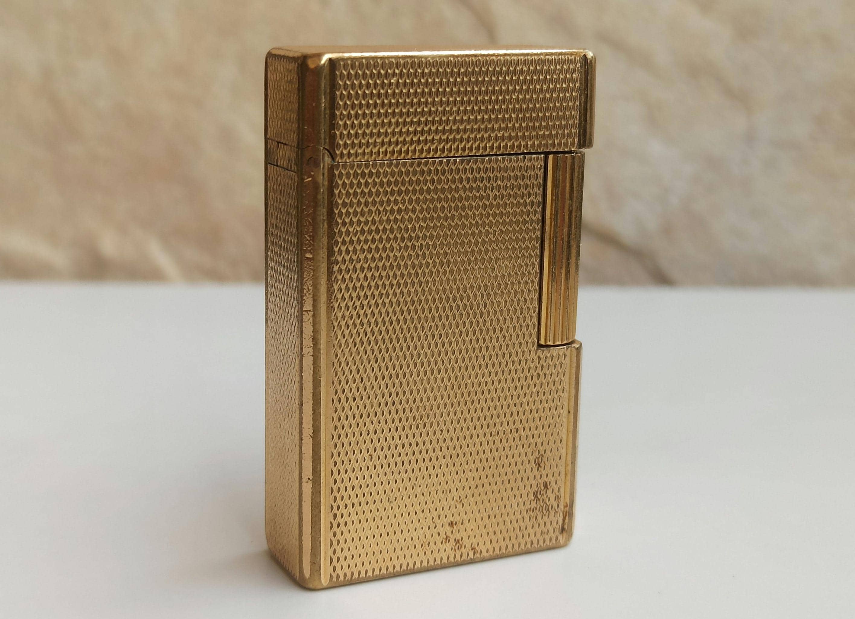S.T. Dupont 金メッキ ライター S.T. DUPONT 金メッキ 20ミクロンライター、アンティークポケット
