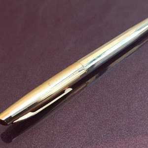Goldgefüllter Füllfederhalter, 1970 Füllfederhalter, Vintage Füllfederhalter, Retro Füllfederhalter, Antiker Füllfederhalter, Retro Spanischer Füllfederhalter