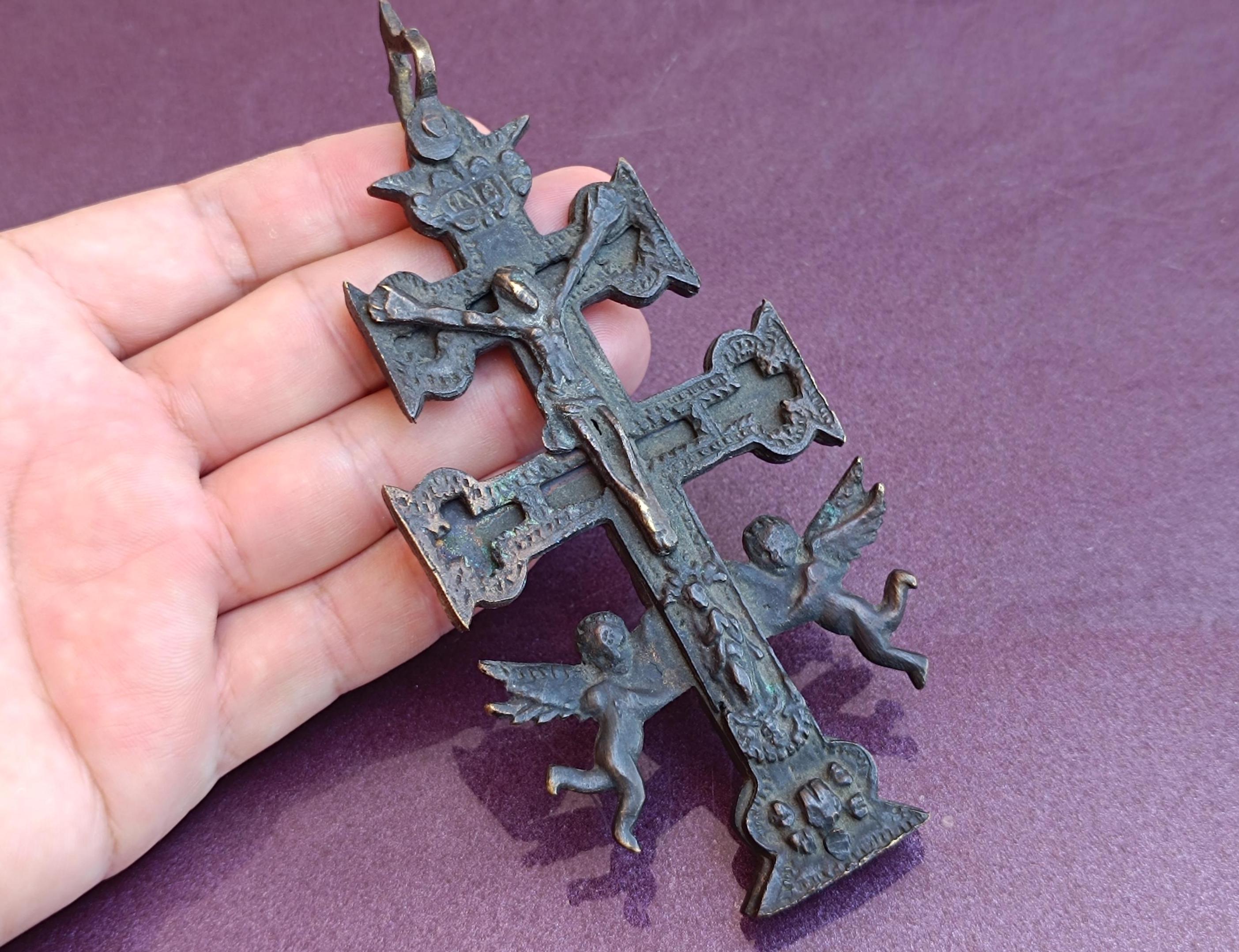 1800s Caravaca Bronze Cross, Caravaca De La Cruz, Vera Cruz