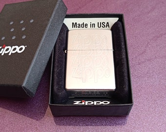 Encendedor de gasolina ZIPPO, encendedor Zippo coleccionable, hecho en EE.UU., encendedor Zippo retro, encendedor de gasolina vintage, encendedor líquido antiguo