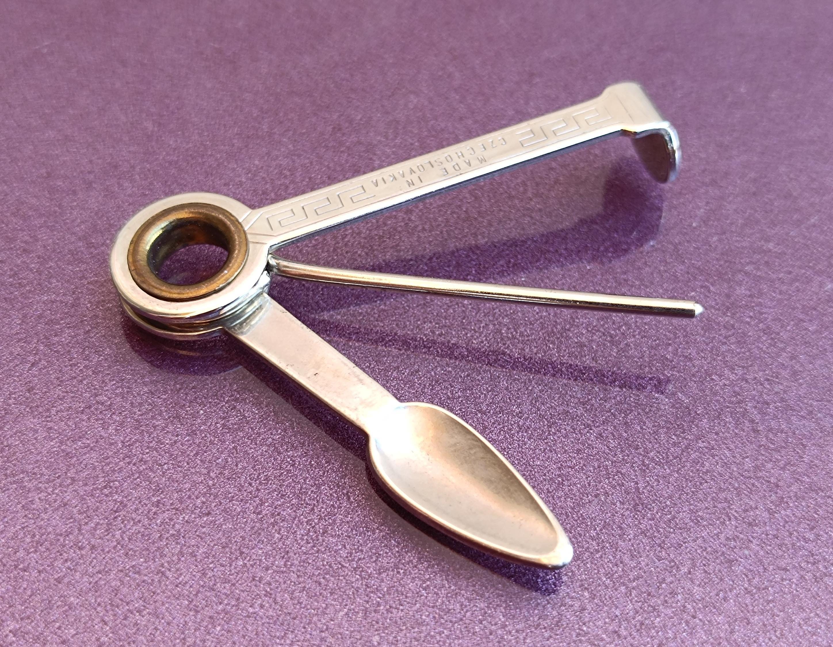 Pipe Tamper Czechoslovakia, Pipe Tool, Metal Tamper, Smoking Pipe Tool, Retro Pipe Tool, Pipe Tamper, Retro Pipe Tamper, Tiny Spoon