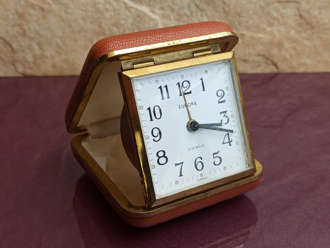 EUROPA Alarm Clock With Mechanical Mechanism, Vintage Alarm Clock, Old