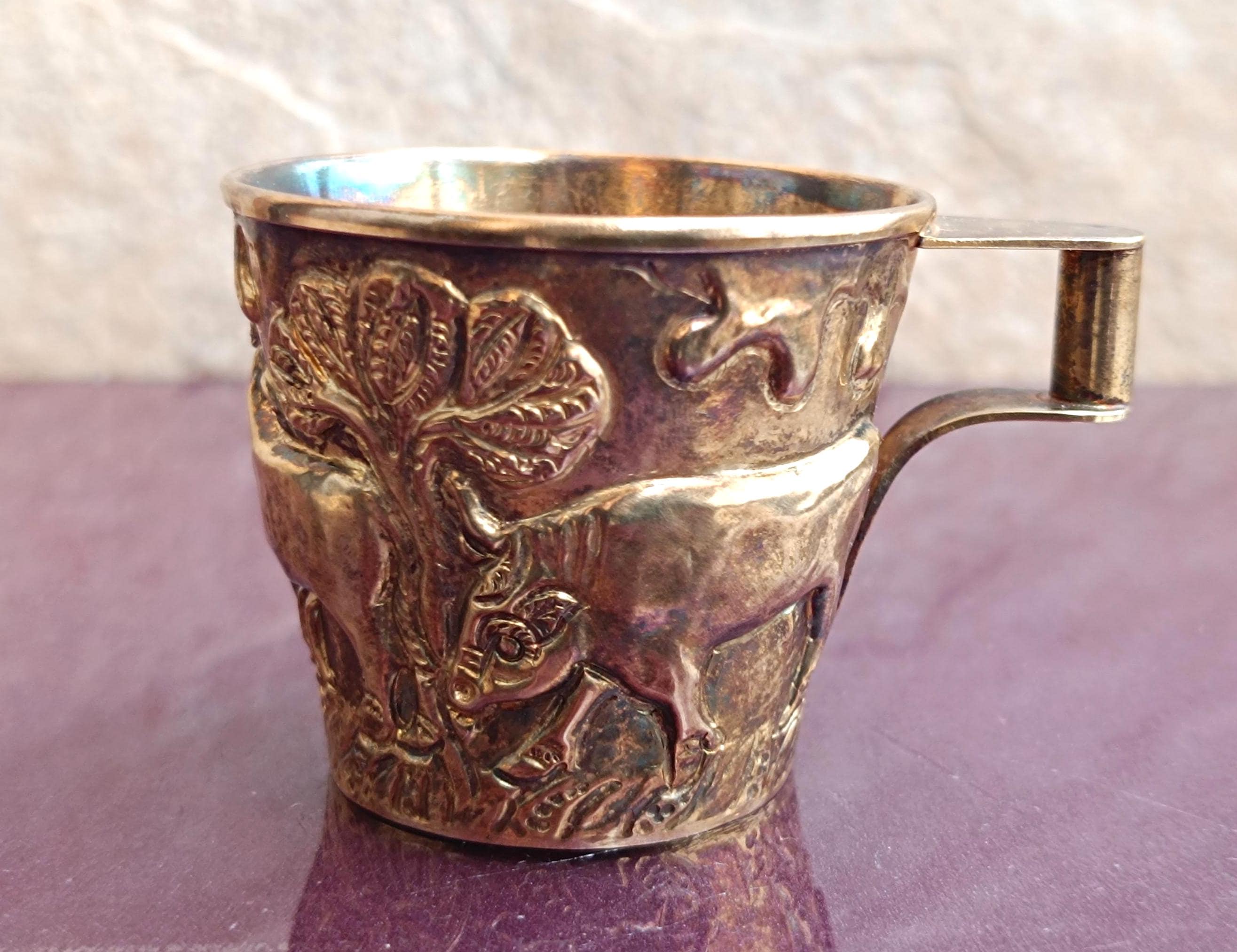 925 Silver Lalaounis Cup Ilias Lalaounis Gilded Sterling Silver