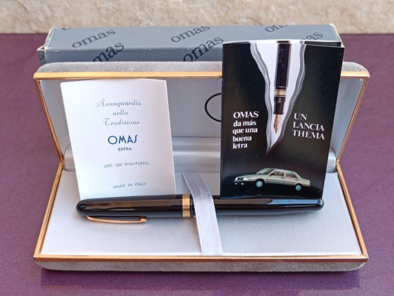 そ*ん様 OMAS EXTRA 万年筆 箱付き オマス エクストラ ヴィンテージ OMAS EXTRA 620 万年筆、ヴィンテージ万年筆、ゴールドフィルドペン先