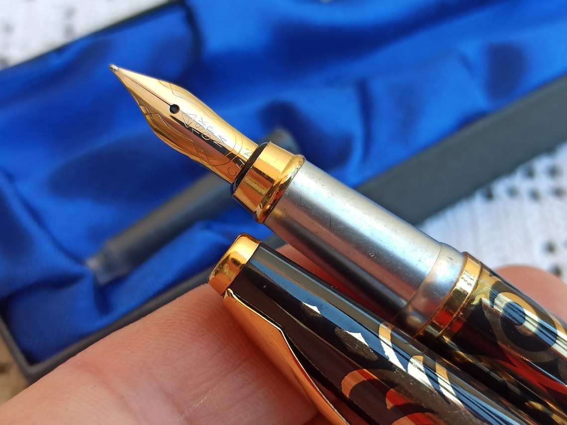 Vintage 18K GP Fountain Pen Fountain Pen Nib 18K GP Vintage Etsy