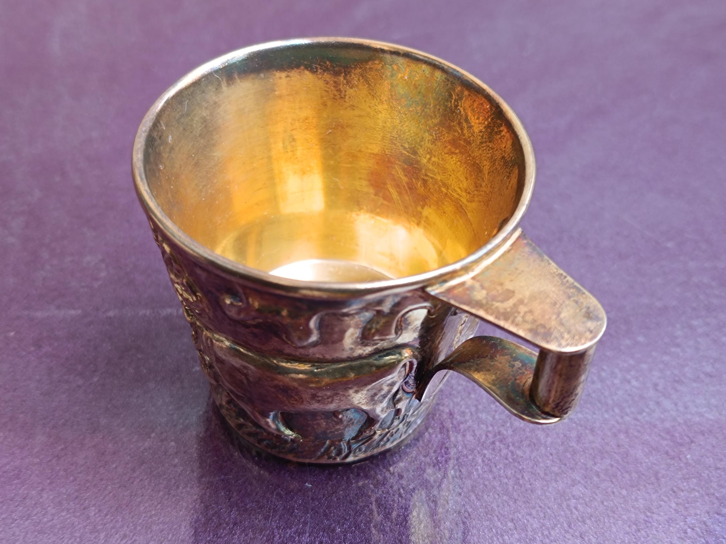 925 Silver Lalaounis Cup Ilias Lalaounis Gilded Sterling Silver