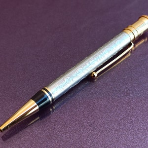 Stefano Bucci Gold gefüllter Original-Stift, S Bucci Kugelschreiber, Kunststift, Kugelschreiber, Vintage-Kugelschreiber, seltener Stift, Vintage-Stift