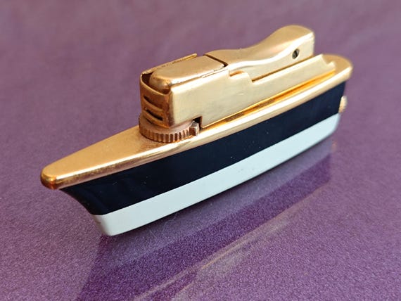 cigarette lighter collectables Ship Gas Lighter, Vintage Lighter, Untested, Retro Pocket Lighter,  Collectable, Cigarette Lighter, Smoking Accessories