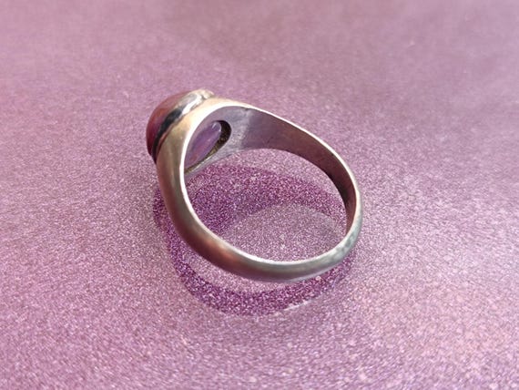 925 Silver Star Ruby Ring, Ruby Silver Ring, Star… - image 10