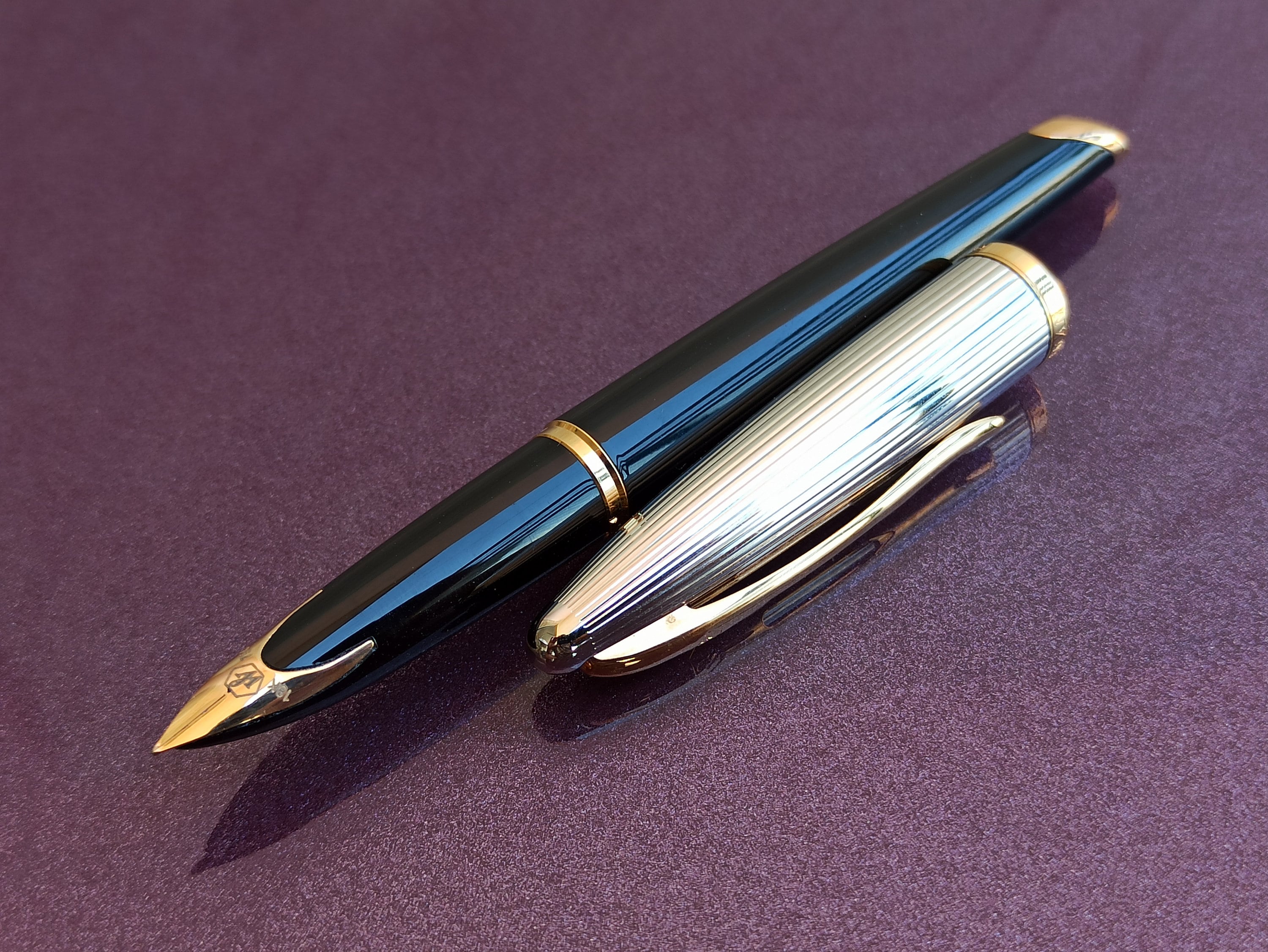 18K Gold Nib Waterman Fountain Pen, Vintage Fountain Pen 18K Gold Nib Waterman Fountain Pen, Vintage Fountain Pen
