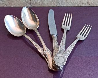 SOLINGENカトラリーセットバラ模様ディナーセットアンティーク