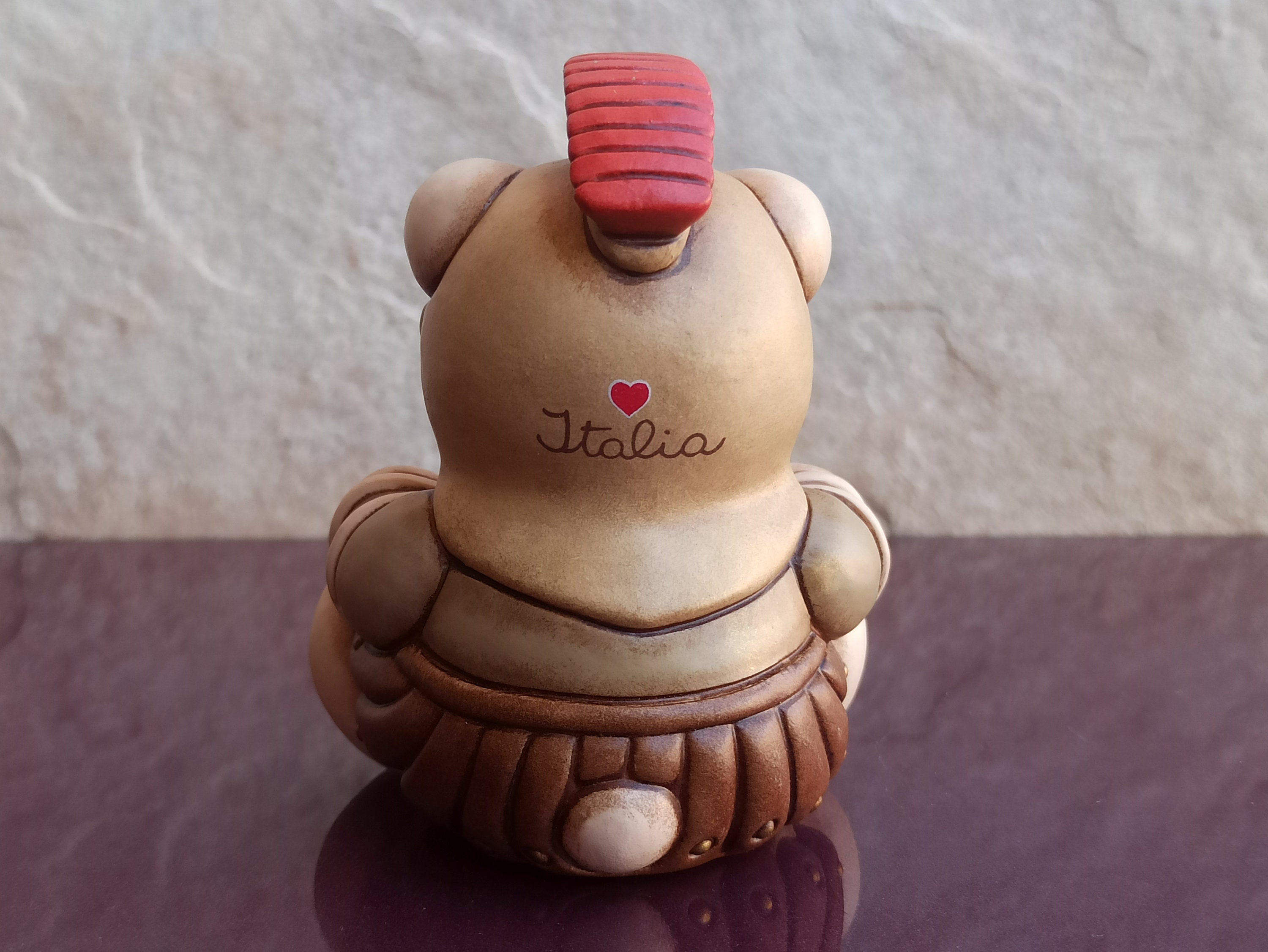 Teddy Thun Italia Figurine, Teddy Bear Figurine, Porcelain Bear