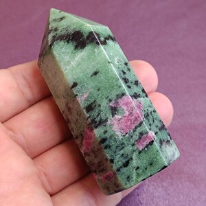 Ruby Zoisite Pyramid, Ruby Zoisite, Ruby Crystal, Ruby Zoisite Mineral, Natural Zoisite, Ruby, Ruby Gemstone, Pyramid Zoisite, Healing Stone