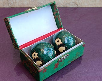 パンダのヒーリングボール Buddhist Balls With Pandas, Chinese Meditation Ball, Baoding Balls