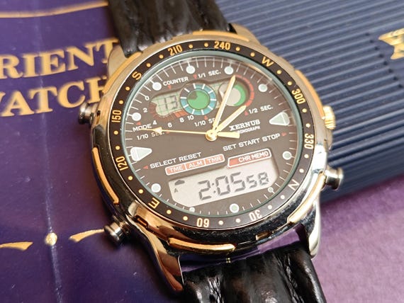 腕時計 ORIENT QUARTZ時計/201-ORI-URL051UB 1990s XERNUS by ORIENT Quartz Watch, Vintage Quartz Watch