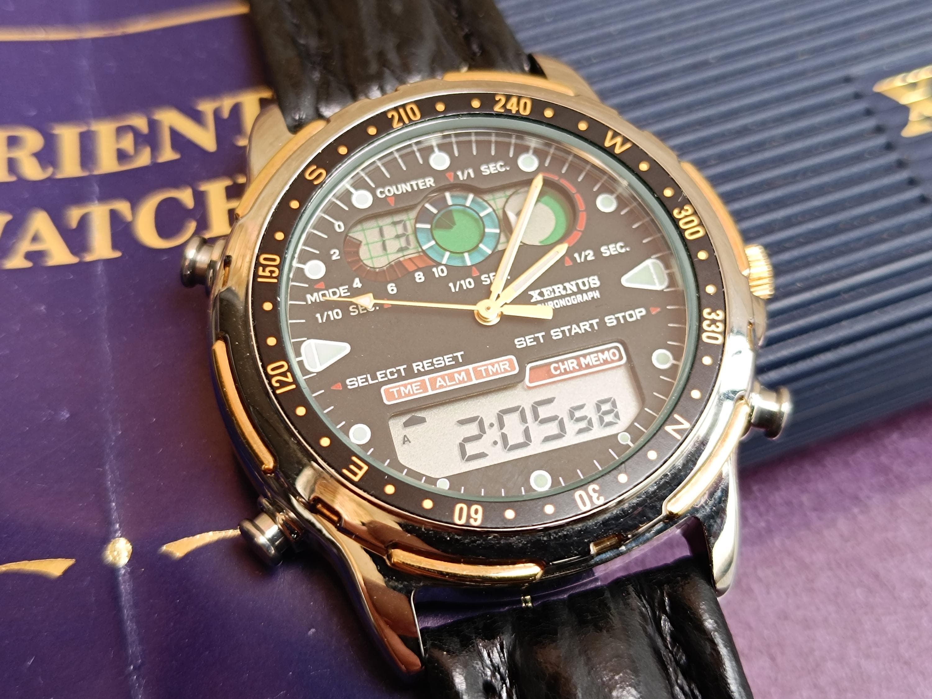 1990s XERNUS by ORIENT Quartz Watch, Vintage Quartz Watch