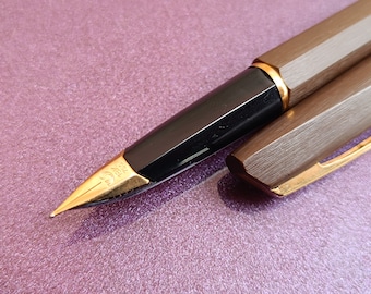 18K Gold Nib Waterman Fountain Pen, Vintage Fountain Pen, Retro Fountain Pen, Antique Fountain Pen, French Fountain Pen Gold 750 Ink Pen Nib