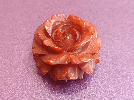 Broche Ancienne Vintage Années 1940 - Laiton Doré - Fermoir Fonctionnel - Occasion