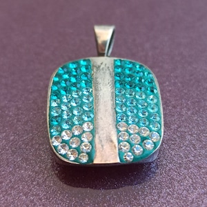 Zircons 925 Silver Pendant, Zircons Silver Pendant, Zircons Stones, Vintage Silver Pendant, Zircon Pendant, Antique Silver Pendant