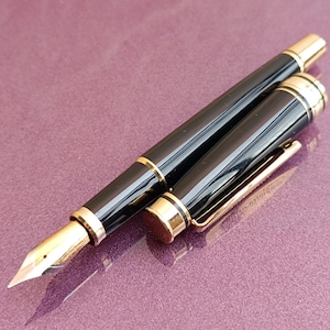 Penna stilografica Pierre Cardin, penna stilografica, penna stilografica riempita d'oro, penna stilografica vintage, penna a inchiostro retrò, penna stilografica antica, penna a inchiostro
