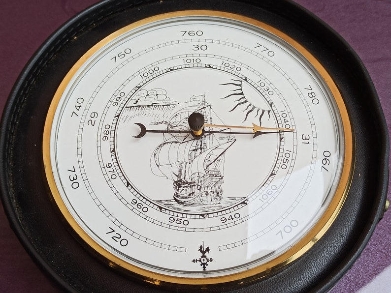 Barometer Ranges 1960 BAROMETER, Sea Barometer, Barometer With Ship, Vintage Barometer ...
