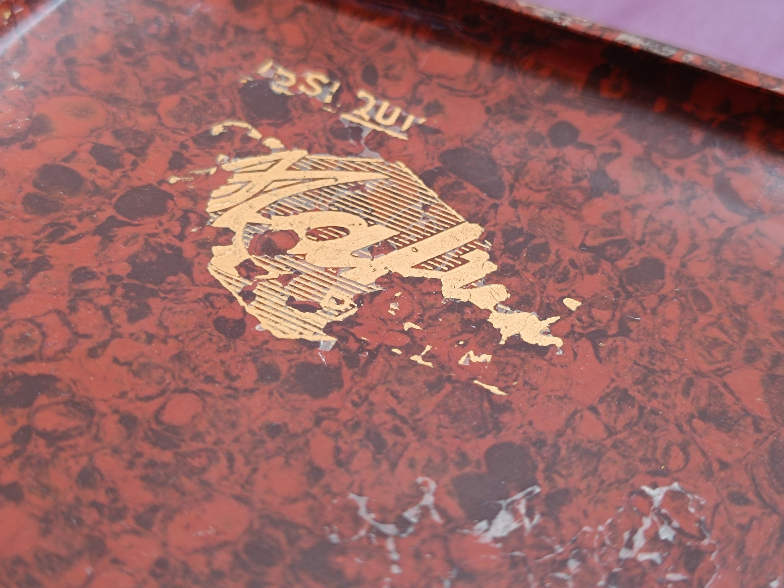 1930 RARE Bakelite Box, Maroon Bakelite Box, Vintage Bakelite Box