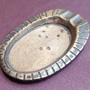 915 Silver D. Garcia Ashtray, Silver Ashtray, Retro Silver Ashtray, Old Silver Ashtray, Star Stamp, Vintage Silver Ashtray, Spain