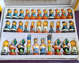 Simpsons Chess, Simpsons Toys, Simpsons Chess Game, Simpsons Family, Simpsons 3D Chess, The Simpsons Toys, Simpson, Retro Simpson Toy