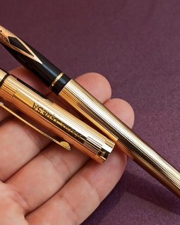 14K Gold Nib Sheaffer Gold Filled Fountain Pen, 585 Gold Nib