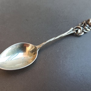 Vintage HILDESHEIM ROSE Silver Teaspoon 1930, Sugar Spoon, Cream Spoon, Sweet Mocha Spoon, Antique Silver Teaspoon, Small Spoon
