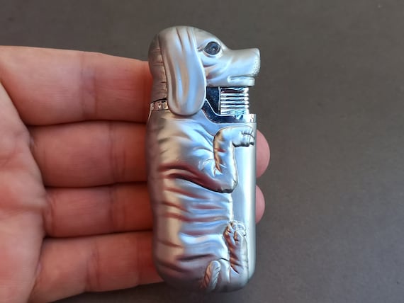 dog cigarette lighter Eclipse Collectible Novelty Puppy Design Refillable Lighter, Assorted Colors, 1760-1 : Health & Household fill with Zippo lighter fuel. Rare Boxer Dog Cigarette Lighter
