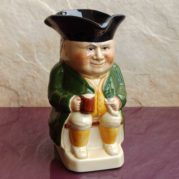 Starffordshire Tony Wood No.1 Toby Jug, Vaso de Cerveza de Porcelana, Vaso de Cerveza Vintage, Jarra de Porcelana, Vaso de Cerveza Inglesa, Vaso de Cerveza Artística