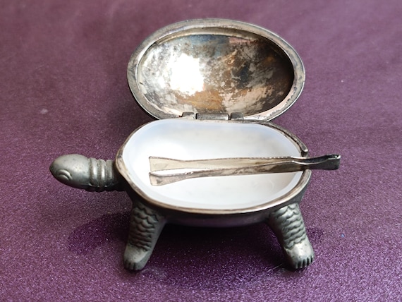 1980s Pill Box Turtle, Vintage Pill Case, Cool Pill Case, Small Pill Box, Pill Organizer, Pill Case Gift, Pill Box For Purse View 2
